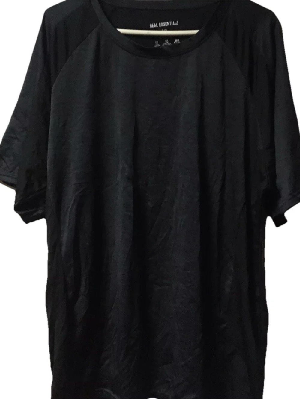 Real Essentials ~ Men’s ~ Black ~ Shirt ~ 2X ~ Short Sleeve